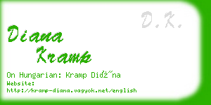 diana kramp business card